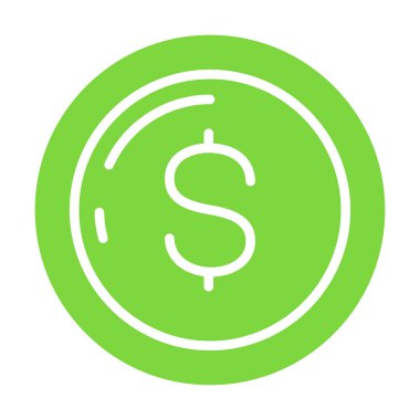 Dolar simgesi vektör illüstrasyonu