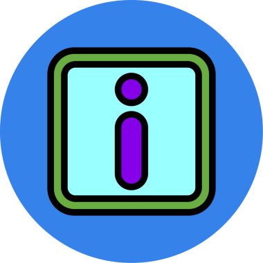 Tek bir izole simgenin vektör illüstrasyonu