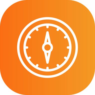 pusula simgesi, vektör illüstrasyonu