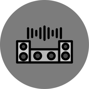 Müzik simgesinin vektör illüstrasyonu