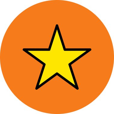 Yıldız. Web simgesi basit tasarım