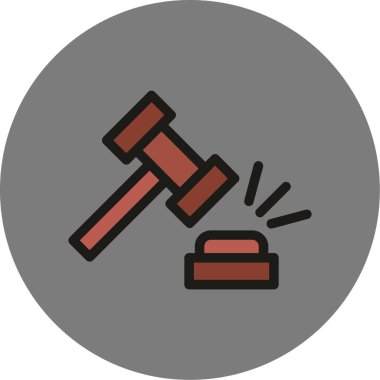 Çekiç ikonu vektör illüstrasyonu