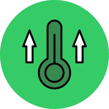 iklim sıcaklığı simgesi, vektör tasarımı