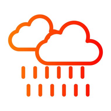 yağmur bulutu vektör simgesi