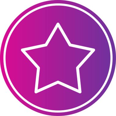 Yıldız. Web simgesi basit illüstrasyon