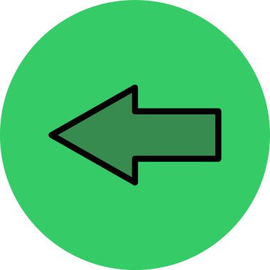 Ok. Web simgesi basit illüstrasyon