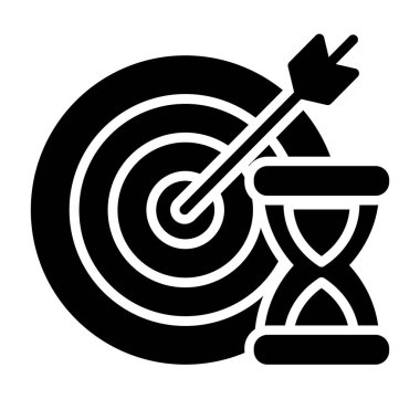 Dart hedef vektör simgesi