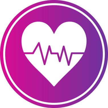 Kalp atışı ikonu. vektör illüstrasyonu