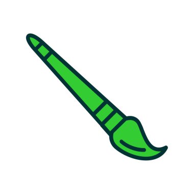 Beyaz arkaplanda yeşil ve mavi simge