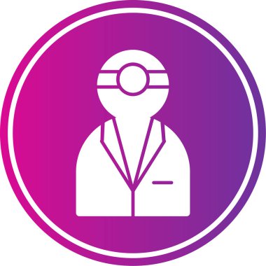 doktor vektör simgesi modern illüstrasyon