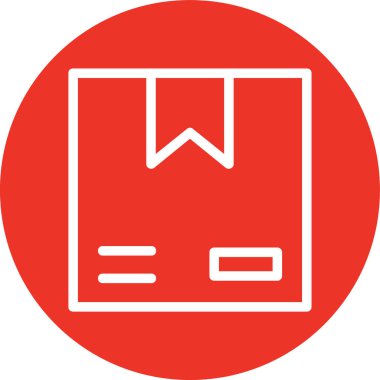 Kırmızı arkaplan simgesinin vektör çizimi