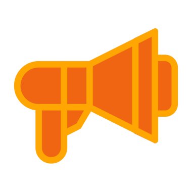 Megafon ikonu vektör illüstrasyonu