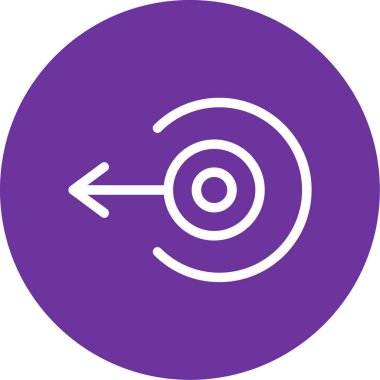 Ok. Web simgesi basit illüstrasyon