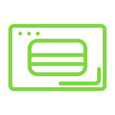 Dizüstü bilgisayar simgesi vektör çizimi