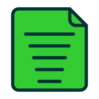 Belge. Web simgesi basit tasarım