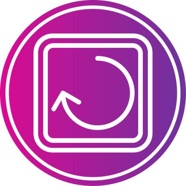 Benzersiz ok simgesi çizgi vektörü