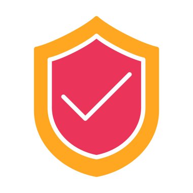 kalkan ikon vektör illüstrasyonu