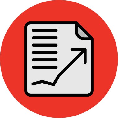 Belge. Web simgesi basit illüstrasyon