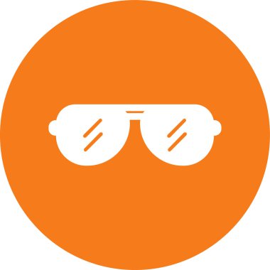 Gözlük. Web simgesi basit illüstrasyon