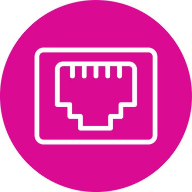 Bir bilgisayar simgesinin vektör illüstrasyonu