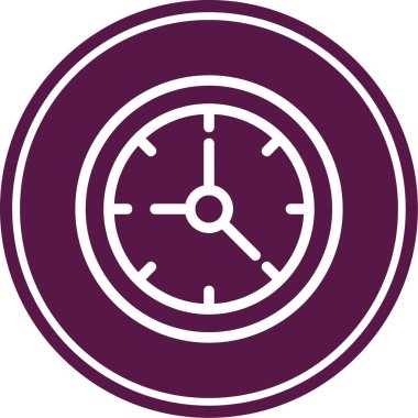 Saatin vektör illüstrasyonu modern simge