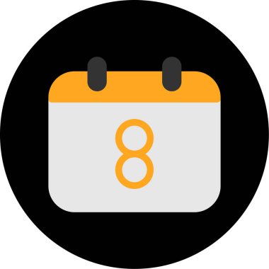 Takvim simgesi vektör illüstrasyonu