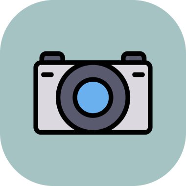 Fotoğraf kamerası vektör simgesi