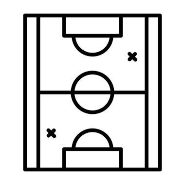 Futbol alanı vektör çizim