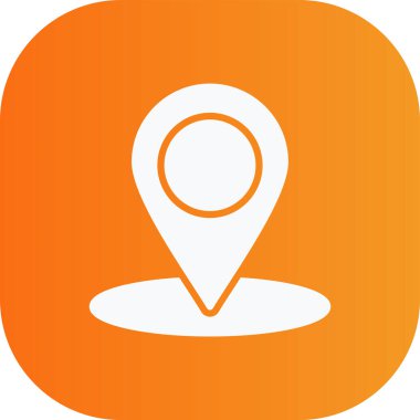 Vektör konumu simge illüstrasyonu