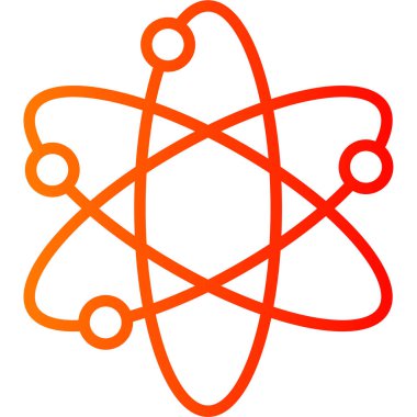 atom. Web simgesi basit illüstrasyon