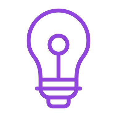 Ampul. Web simgesi basit illüstrasyon