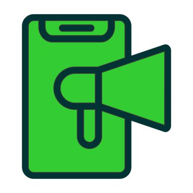 Konuşmacı. Web simgesi basit illüstrasyon