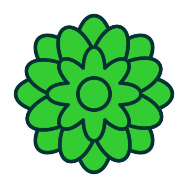 İzole çiçek süsleme vektör tasarımı