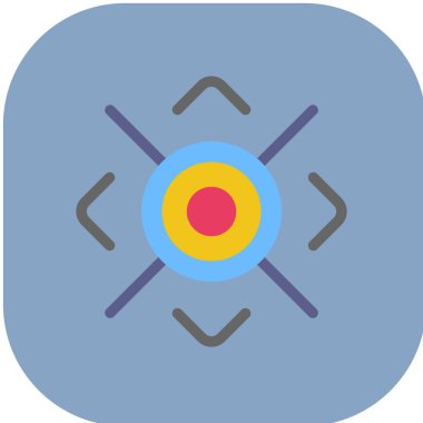 hedef simge vektör illüstrasyonu