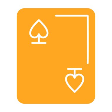 Poker kartları vektör simgesi