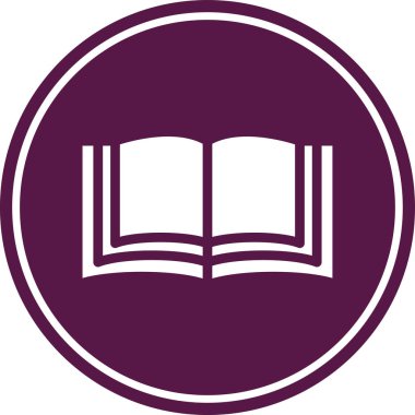 kitap simgesi vektör illüstrasyonu