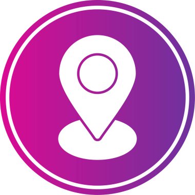 konum simgesi, vektör illüstrasyonu basit tasarım