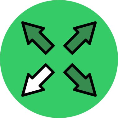 ok simgesi vektör illüstrasyonu