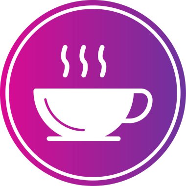 kahve kupası simgesi vektörü.