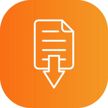 Belge simgesinin vektör illüstrasyonu