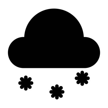 Çiçek simgesinin vektör illüstrasyonu