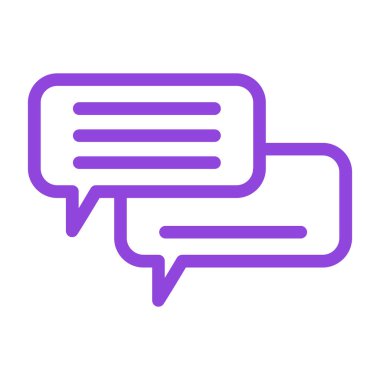 Sohbet simgesi vektör illüstrasyonu