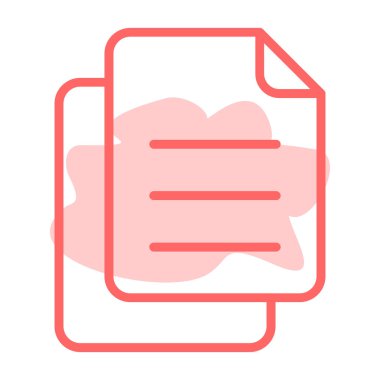 belge web simgesi vektör illüstrasyonu