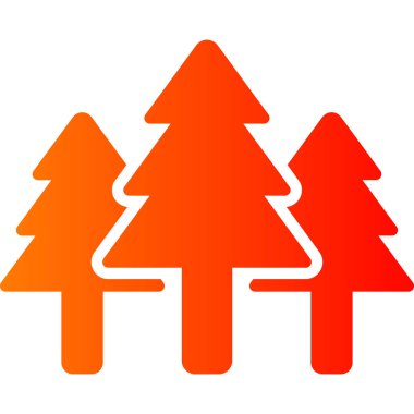 ağaç simgesi vektör illüstrasyonu