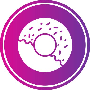 donut. Web simgesi basit tasarım