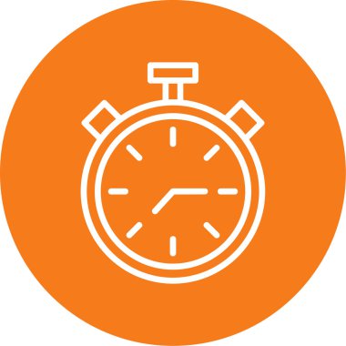 Saat simgesinin vektör illüstrasyonu