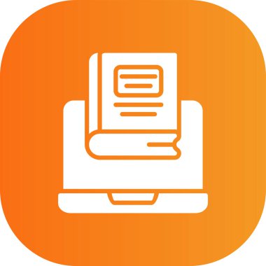 Kitap. Web simgesi basit illüstrasyon