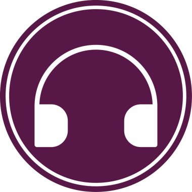 güzel kulaklıklar vektör simgesi