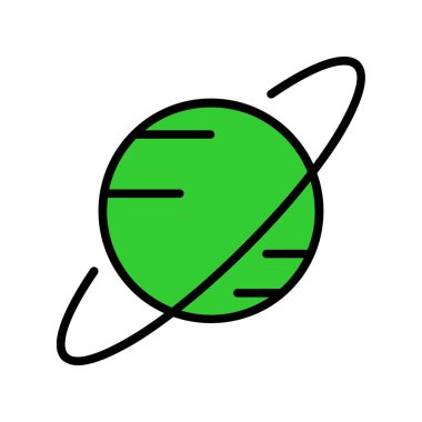 Dünya gezegeni vektör renk simgesi