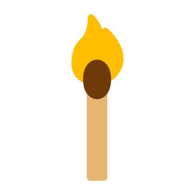 ateş eşleşmesi beyaz arkaplanda izole edildi